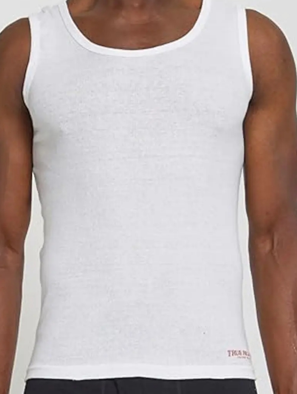 Men's Classic White Ribbed Tank Top [1 DAY SALE💲]
